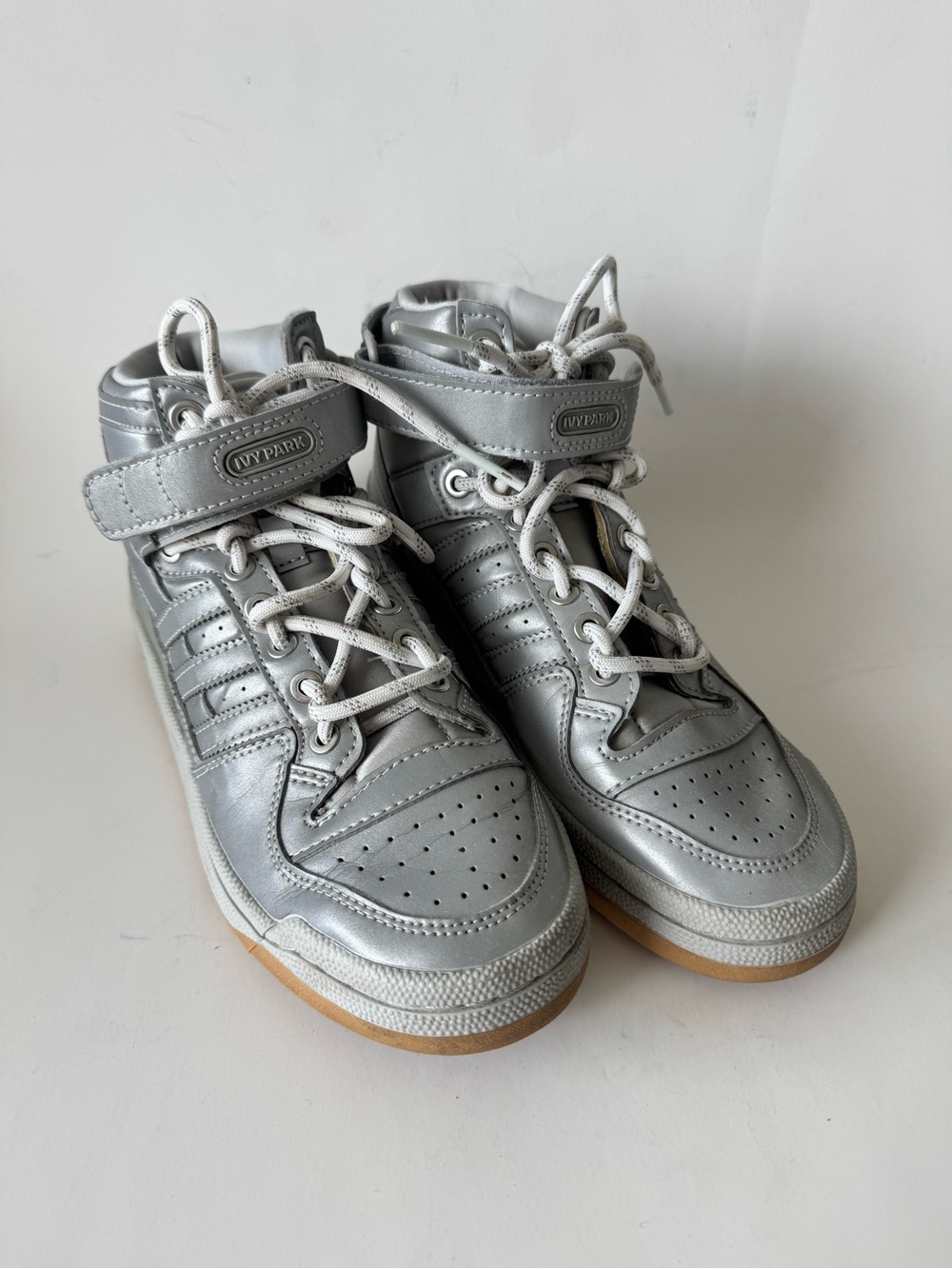 Adidas Forum Mid Ivy Park Icy Park Silver 2021 Size 6 Authentic High Top